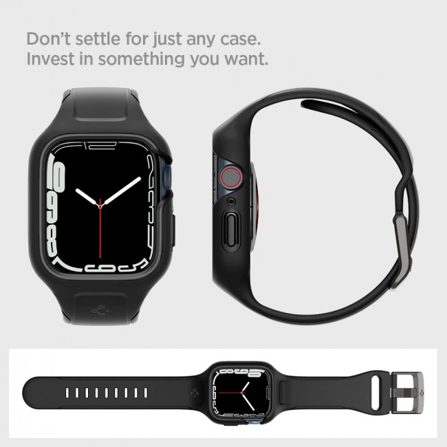 Spigen Λουράκι Apple Watch 7 / 8 45mm Liquid Air Pro - Black