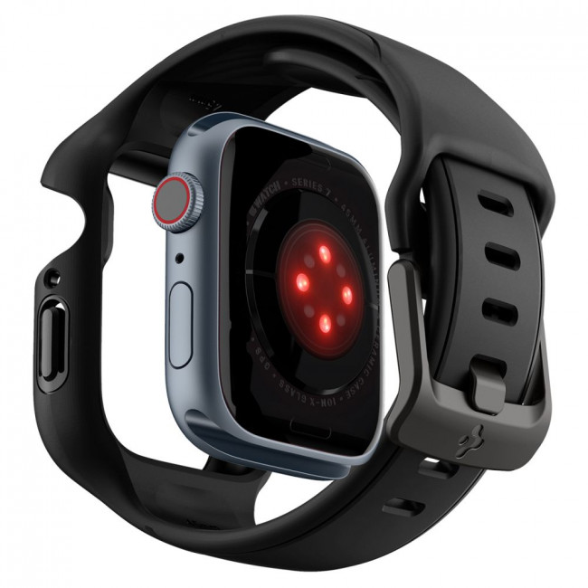 Spigen Λουράκι Apple Watch 7 / 8 45mm Liquid Air Pro - Black