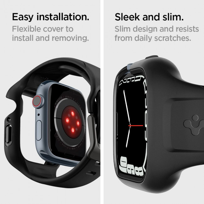 Spigen Λουράκι Apple Watch 7 / 8 45mm Liquid Air Pro - Black