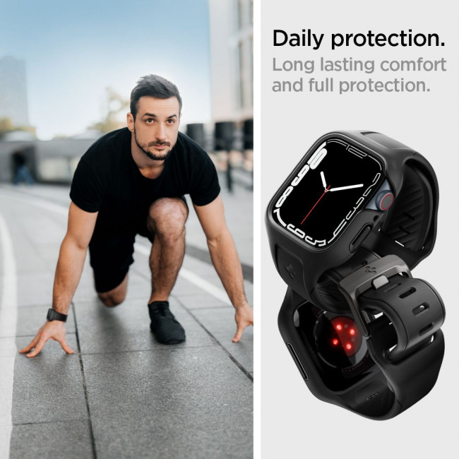 Spigen Λουράκι Apple Watch 7 / 8 45mm Liquid Air Pro - Black