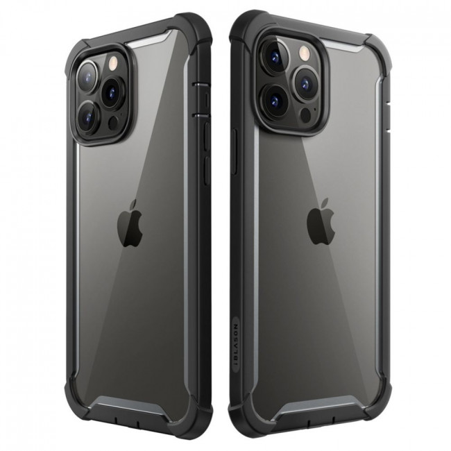 i-Blason iPhone 14 Pro Ares Σκληρή Θήκη με Πλαίσιο Σιλικόνης και Προστασία Οθόνης - Black