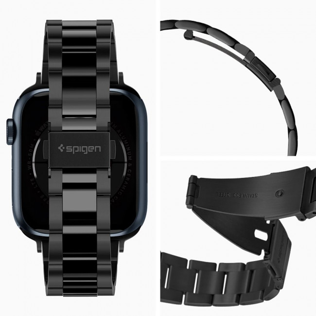 Spigen Λουράκι Apple Watch 4 / 5 / 6 / 7 / 8 / 9 / 10 / SE - 38 / 40 / 41 / 42 mm Modern Fit- Black