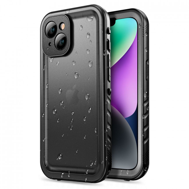 Tech-Protect iPhone 14 Shellbox IP68 Αδιάβροχη Σκληρή Θήκη - Black / Ημιδιάφανη