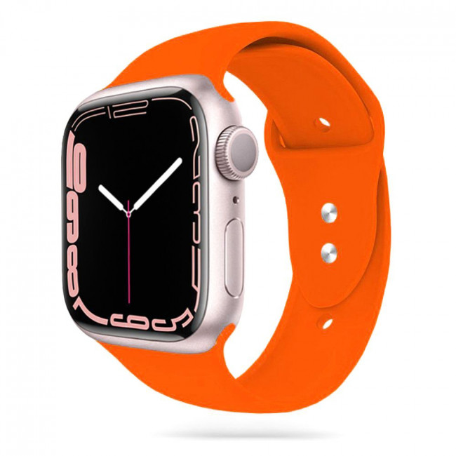 Tech-Protect Λουράκι Apple Watch 4 / 5 / 6 / 7 / 8 / 9 / SE / ULTRA 1 / ULTRA 2 - 42 / 44 / 45 / 49 mm IconBand Λαστιχένιο - Orange