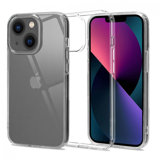 Tech-Protect iPhone 13 Flexair Hybrid Σκληρή Θήκη με Πλαίσιο Σιλικόνης - Διάφανη