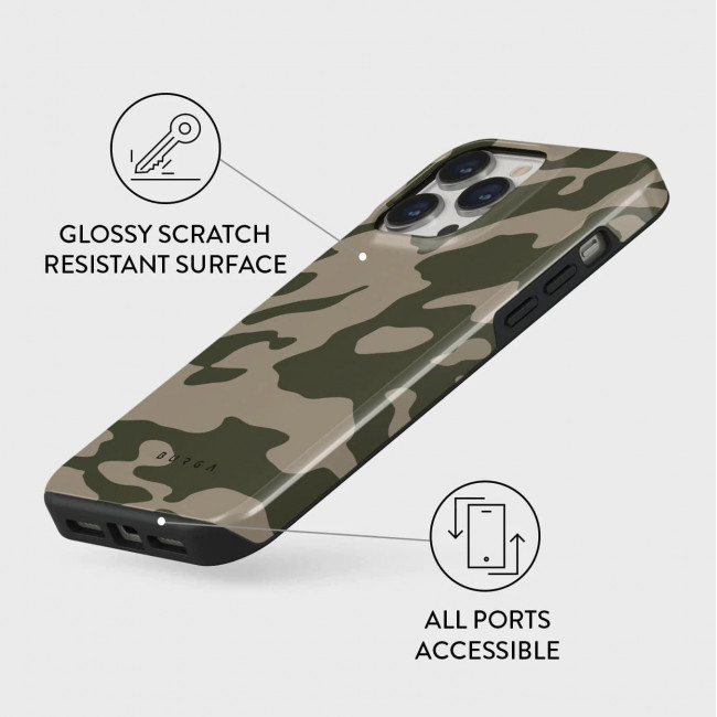 Burga iPhone 14 Pro Fashion Tough Σκληρή Θήκη - No Trace