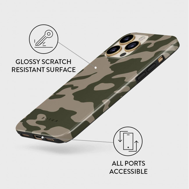 Burga iPhone 13 Pro Fashion Tough Σκληρή Θήκη - No Trace