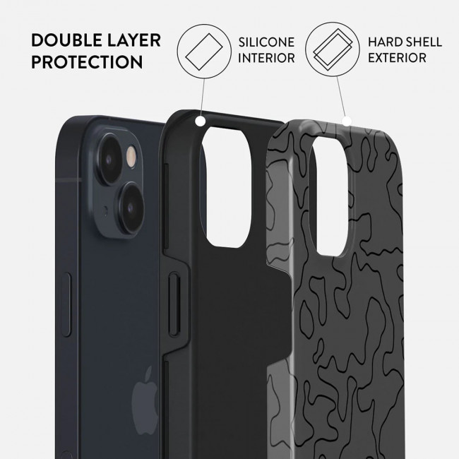 Burga iPhone 14 Plus Fashion Tough Σκληρή Θήκη - Black Rock