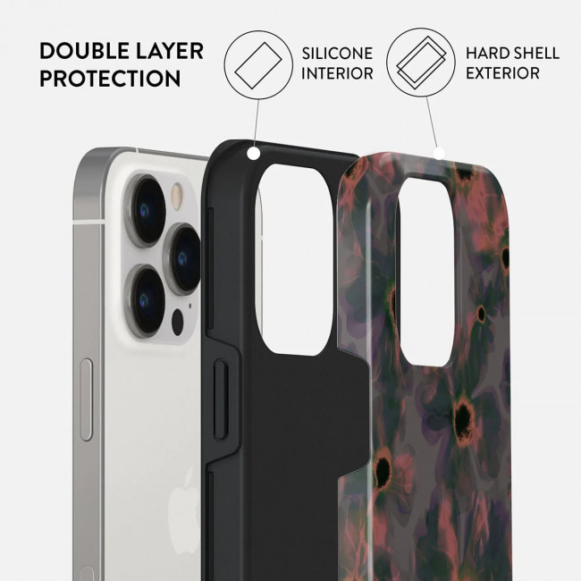 Burga iPhone 14 Pro Fashion Tough Σκληρή Θήκη - Volcanic Garden