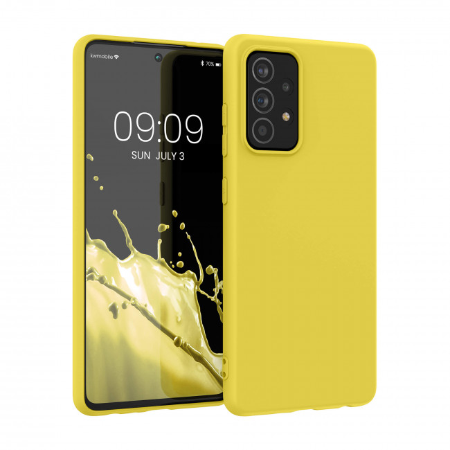 KW Samsung Galaxy A52 / A52 5G / A52s 5G Θήκη Σιλικόνης TPU - Radiant Yellow - 54346.165