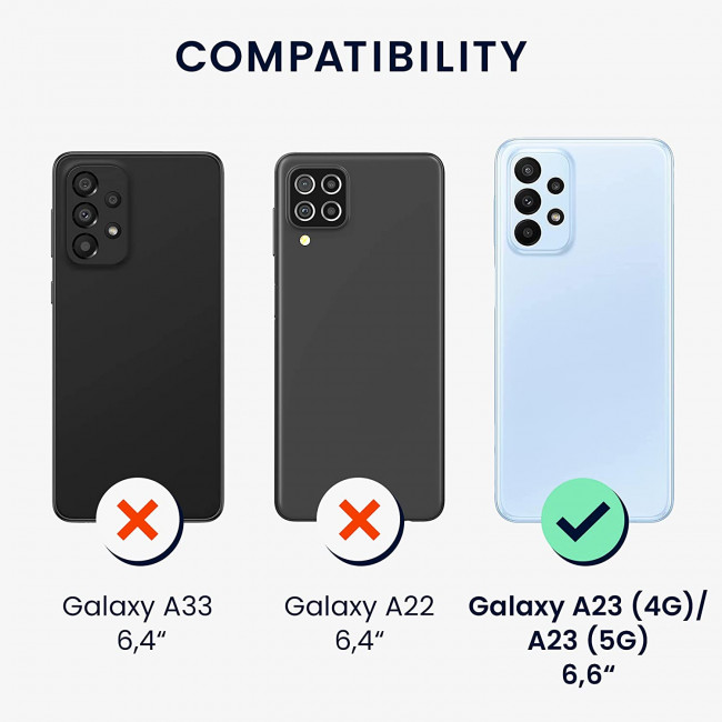 KW Samsung Galaxy A23 5G Θήκη Σιλικόνης TPU - Matte Petrol - 57804.57