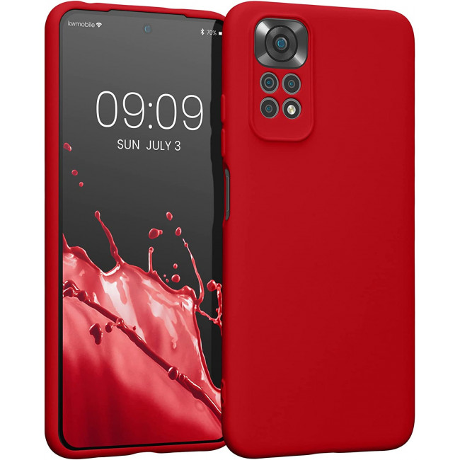 KW Xiaomi Redmi Note 11 / Redmi Note 11S Θήκη Σιλικόνης Rubberized TPU - Sweet Cherry - 57918.229