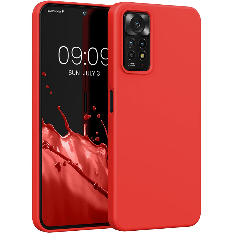 KW Xiaomi Redmi Note 11 Pro / Note 11 Pro 5G Θήκη Σιλικόνης Rubberized TPU - Red - 57373.09