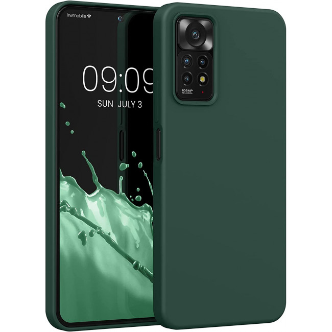 KW Xiaomi Redmi Note 11 Pro / Note 11 Pro 5G Θήκη Σιλικόνης Rubberized TPU - Moss Green - 57373.169