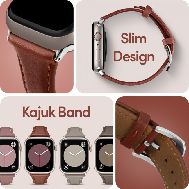 Spigen Cyrill Λουράκι Apple Watch 4 / 5 / 6 / 7 / 8 / 9 / SE / SE 2 - 40 / 41 mm Kajuk - Chestnut