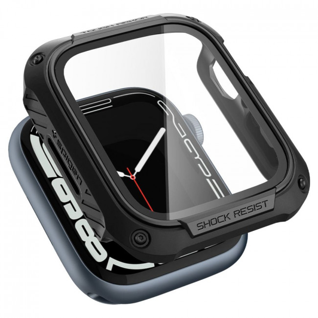 Spigen Θήκη Apple Watch 7 / 8 45mm Tough Armor - Black