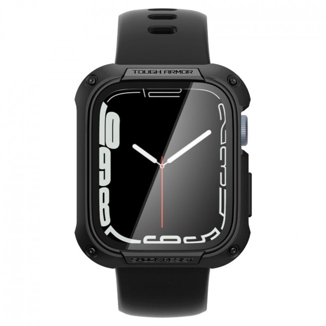 Spigen Θήκη Apple Watch 7 / 8 45mm Tough Armor - Black