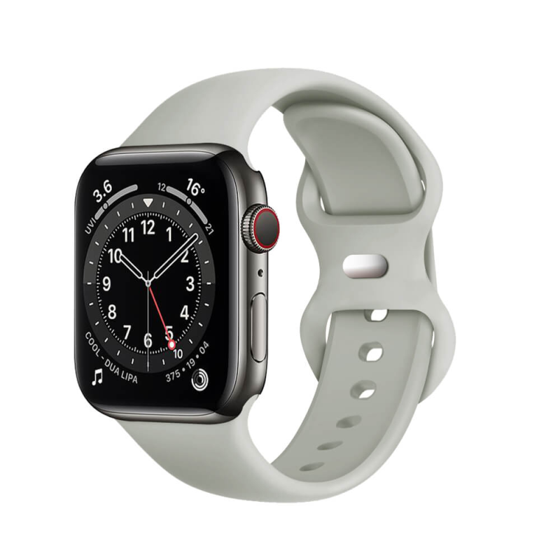 Techsuit W031 Λουράκι Apple Watch 4 / 5 / 6 / 7 / 8 / 9 / 10 / SE / ULTRA 1 / ULTRA 2 - 44 / 45 / 46 / 49 mm Watchband Λαστιχένιο - Grey