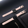 Techsuit W031 Λουράκι Apple Watch 4 / 5 / 6 / 7 / 8 / 9 / 10 / SE / ULTRA 1 / ULTRA 2 - 44 / 45 / 46 / 49 mm Watchband Λαστιχένιο - Light Pink