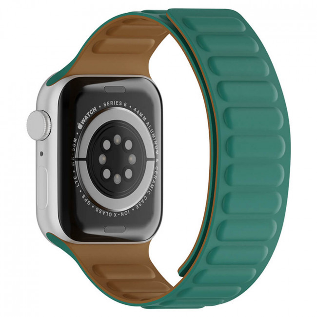 Techsuit Λουράκι Apple Watch 2 / 3 / 4 / 5 / 6 / 7 / 8 / 9 / 10 / SE - 38 / 40 / 41 / 42 mm Watchband W035 Σιλικόνης - Turquoise