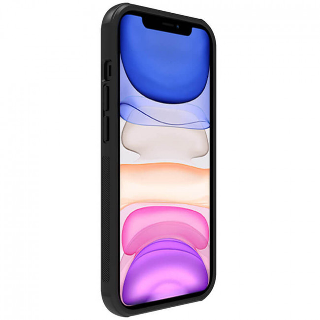 Nillkin iPhone 14 Pro Super Frosted Shield Pro Σκληρή Θήκη με Πλαίσιο Σιλικόνης - Black