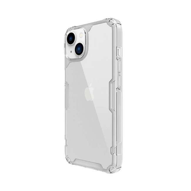 Nillkin iPhone 14 Nature Pro - Σκληρή Θήκη με Πλαίσιο Σιλικόνης - Διάφανη