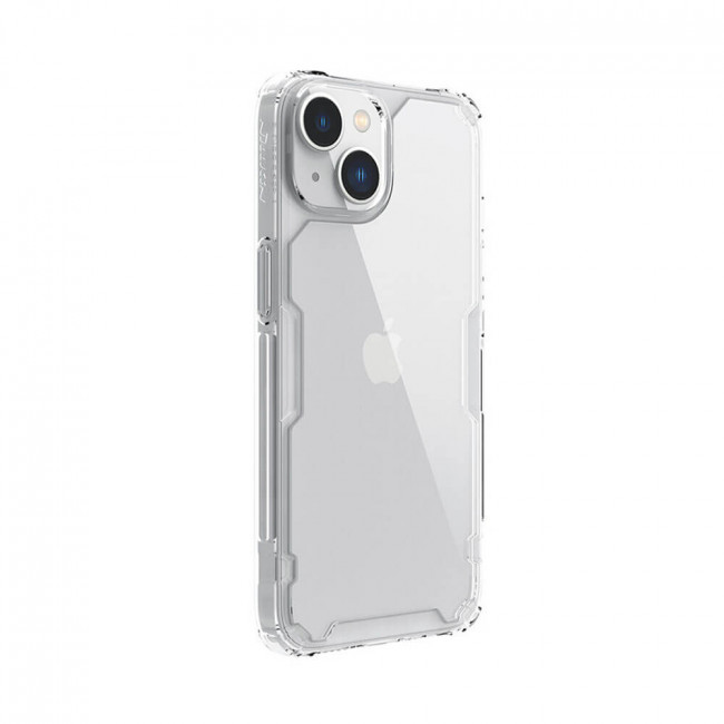 Nillkin iPhone 14 Plus Nature Pro - Σκληρή Θήκη με Πλαίσιο Σιλικόνης - Διάφανη