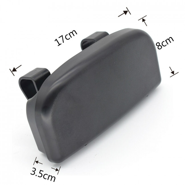 Techsuit Sun Visor Glasses Case with Easy Mount Clamp - Θήκη Γυαλιών για το Σκίαστρο - Black - CSV-V2