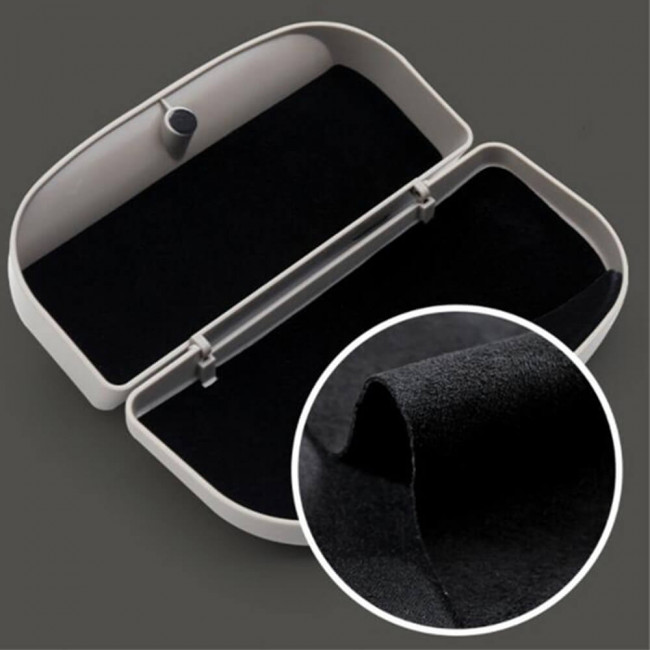 Techsuit Sun Visor Glasses Case with Easy Mount Clamp - Θήκη Γυαλιών για το Σκίαστρο - Black - CSV-V2