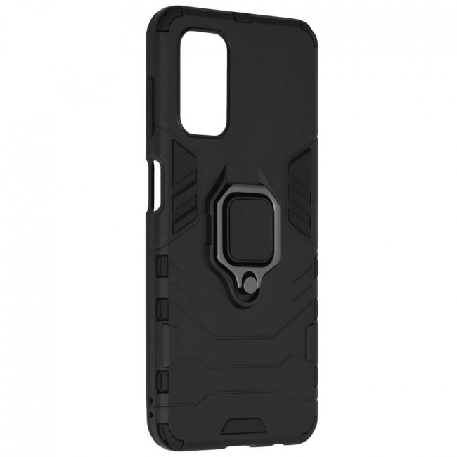 Techsuit Samsung Galaxy A13 4G Silicone Shield Σκληρή Θήκη με Δαχτυλίδι Συγκράτησης - Black