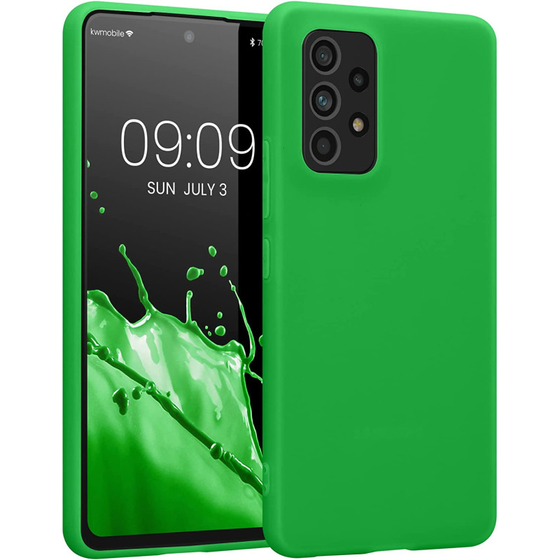 KW Samsung Galaxy A53 5G Θήκη Σιλικόνης TPU - Neon Green - 57808.44