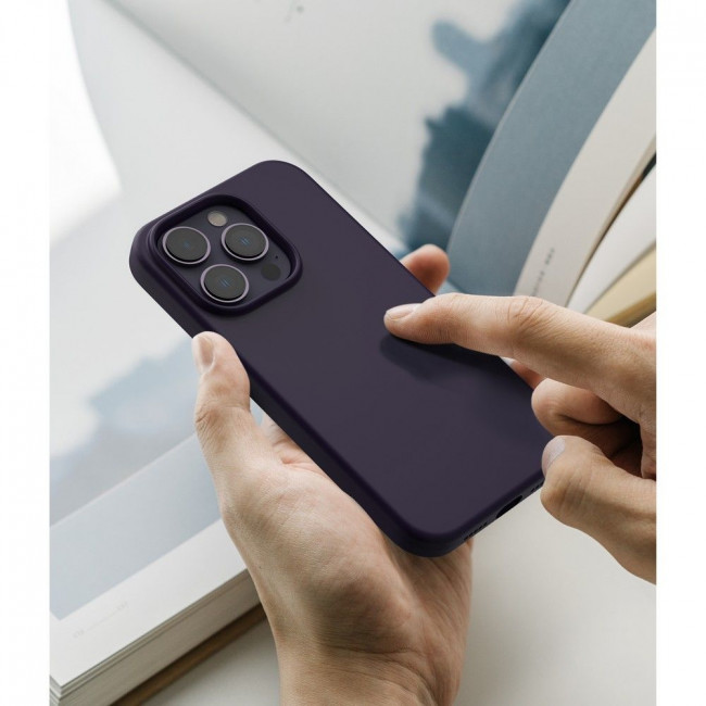 Ringke iPhone 14 Pro Silicone Case Θήκη Σιλικόνης - Deep Purple