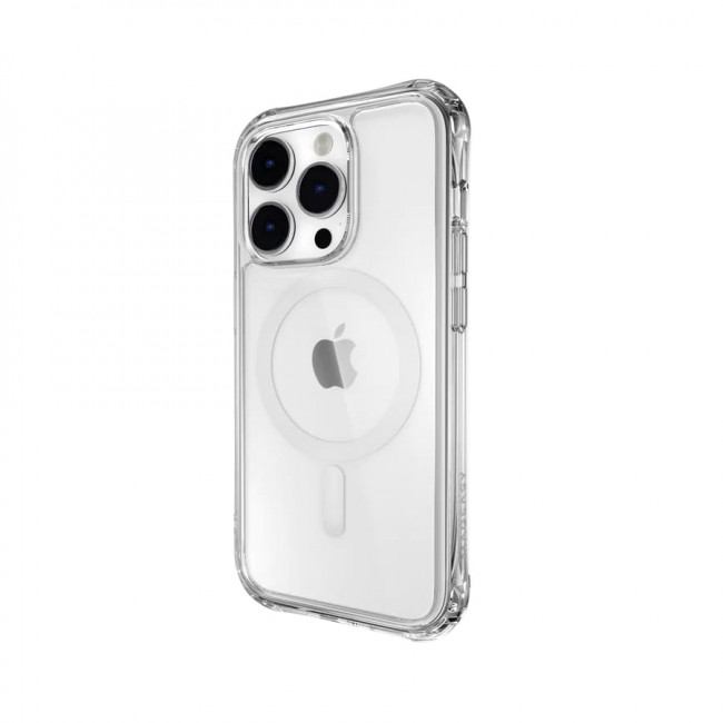 SwitchEasy iPhone 14 Pro Atoms M Case Σκληρή Θήκη με Πλαίσιο Σιλικόνης και Magsafe - Διάφανη