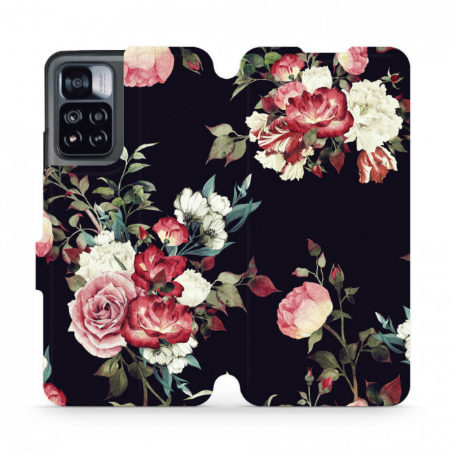 Mobiwear Xiaomi Redmi Note 11 Pro+ 5G Θήκη Βιβλίο Slim Flip - Design Bouquet of Roses - VD11P