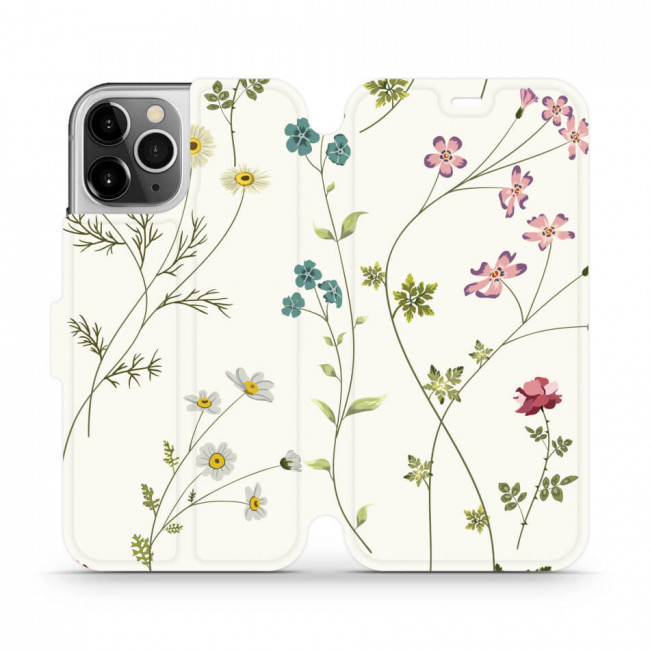 Mobiwear iPhone 12 Pro Θήκη Βιβλίο Slim Flip - Design Field Flowers - MD03S