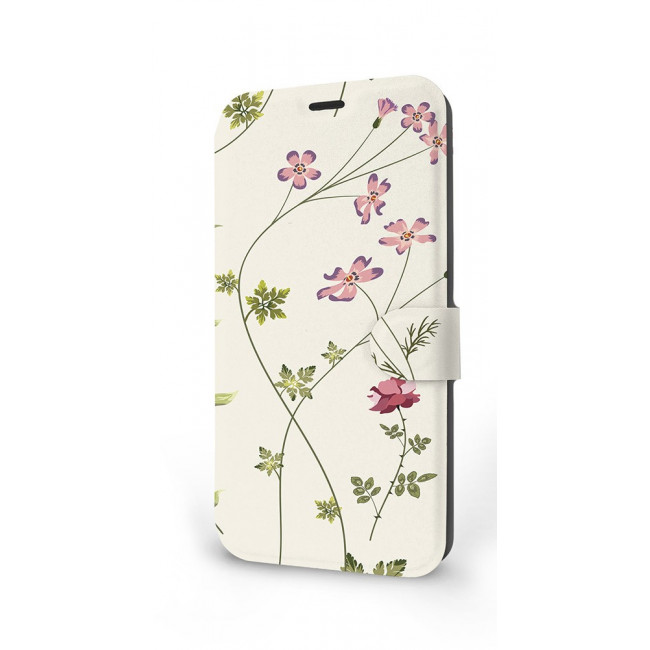 Mobiwear iPhone 12 Pro Θήκη Βιβλίο Slim Flip - Design Field Flowers - MD03S