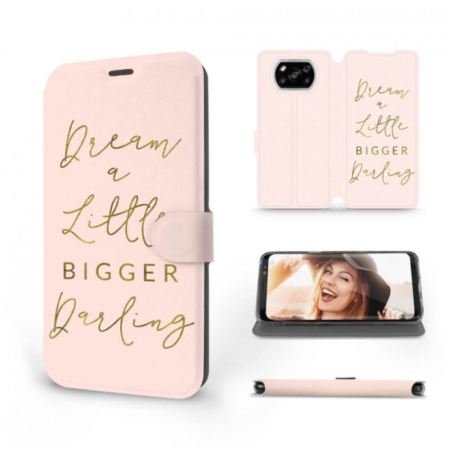 Mobiwear Xiaomi Poco X3 NFC / X3 Pro Θήκη Βιβλίο Slim Flip - Design Pink Dream - M014S