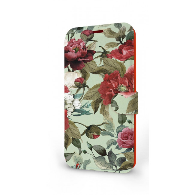 Mobiwear iPhone 13 Pro Max Θήκη Βιβλίο Slim Flip - Design Flowers - MD06P