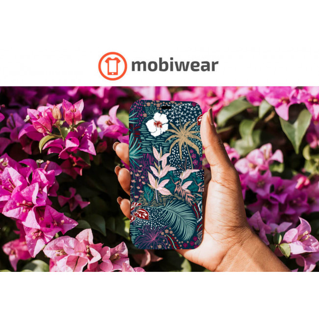 Mobiwear iPhone 13 Pro Max Θήκη Βιβλίο Slim Flip - Design Dark Floral - VP13S