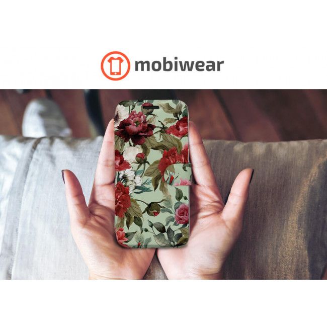 Mobiwear Xiaomi 11T / 11T Pro Θήκη Βιβλίο Slim Flip - Design Flowers - MD06P