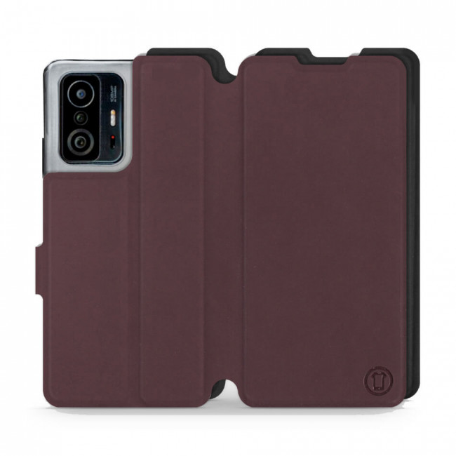 Mobiwear Xiaomi 11T / 11T Pro Θήκη Βιβλίο Slim Flip - Μπορντό - S_BUB