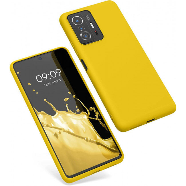 KW Xiaomi 11T / 11T Pro Θήκη Σιλικόνης TPU - Bright Yellow - 56245.165