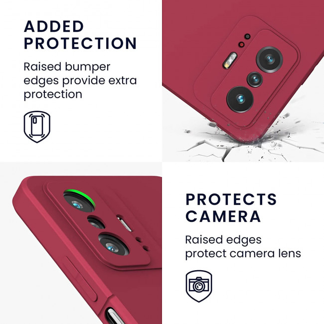 KW Xiaomi 11T / 11T Pro Θήκη Σιλικόνης Rubberized TPU - Sweet Cherry - 56573.229