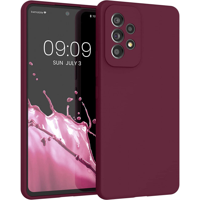 KW Samsung Galaxy A53 5G Θήκη Σιλικόνης Rubber TPU - Magenta Purple - 57835.197