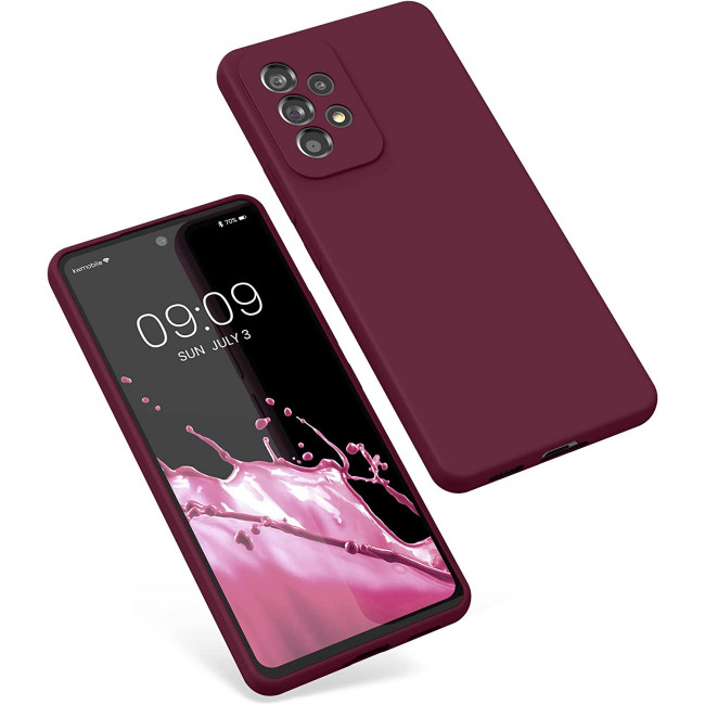 KW Samsung Galaxy A53 5G Θήκη Σιλικόνης Rubber TPU - Magenta Purple - 57835.197