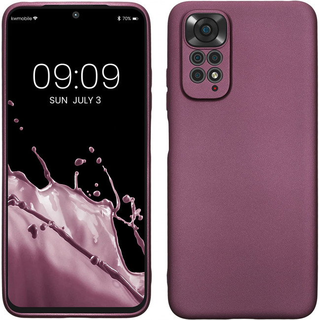 KW Xiaomi Redmi Note 11 / Redmi Note 11S Θήκη Σιλικόνης TPU - Metallic Lavender - 58651.230