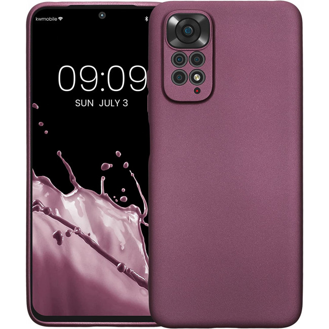 KW Xiaomi Redmi Note 11 / Redmi Note 11S Θήκη Σιλικόνης TPU - Metallic Lavender - 58651.230