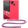 KW Xiaomi Redmi 10C Θήκη Σιλικόνης TPU με Λουράκι - Awesome Pink - 59233.238