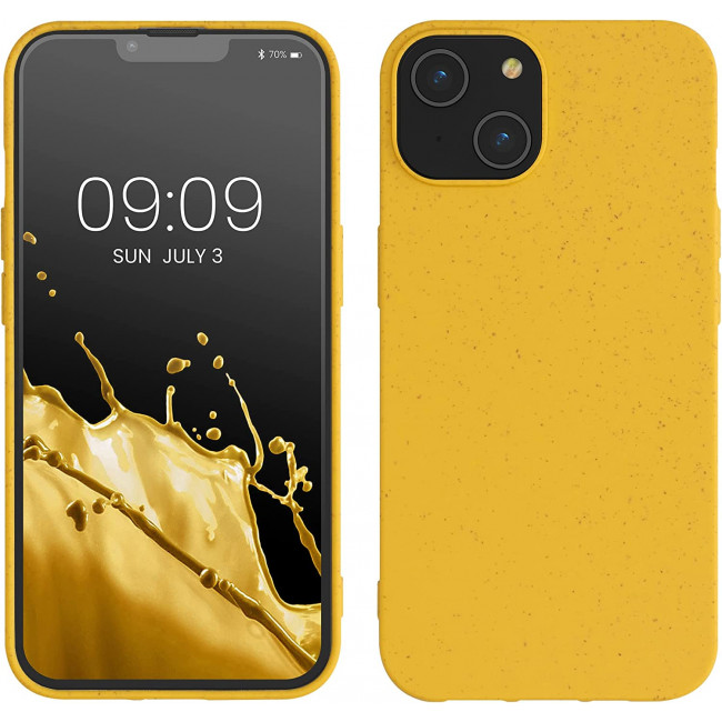 Kalibri iPhone 14 Θήκη Σιλικόνης TPU με Ανακυκλώσιμο και Βιοδιασπώμενο Υλικό - Yellow - 59217.06