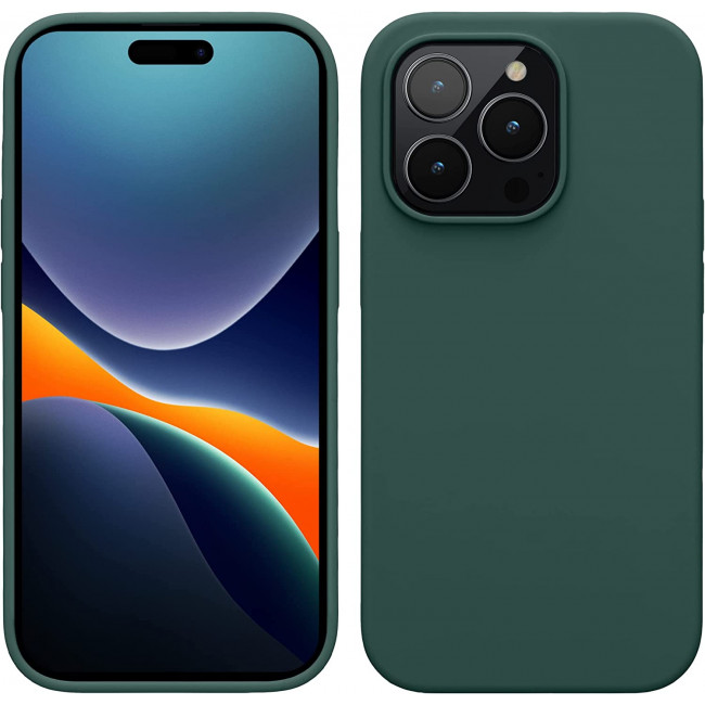 KW iPhone 14 Pro Θήκη Σιλικόνης TPU - Blue Green - 59073.171